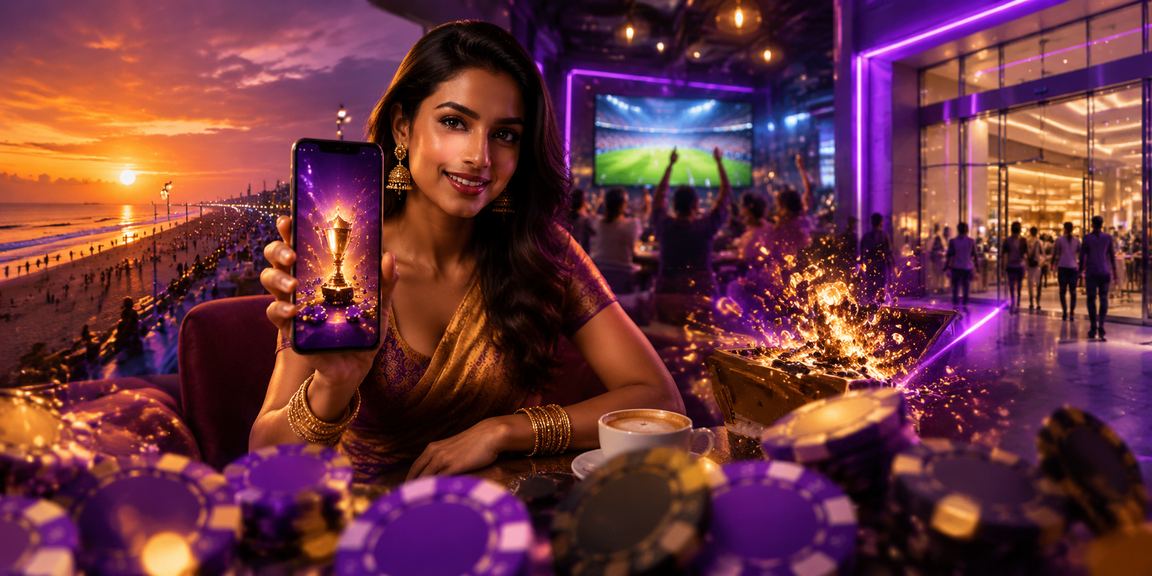 Chennai cricket betting with neon lights