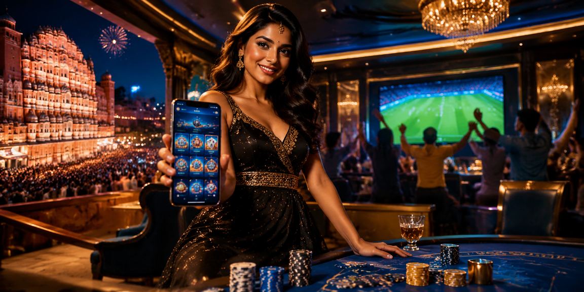 Jaipur casino mobile app interface showing Andar Bahar game
